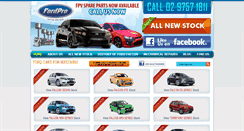 Desktop Screenshot of fordprospares.com.au